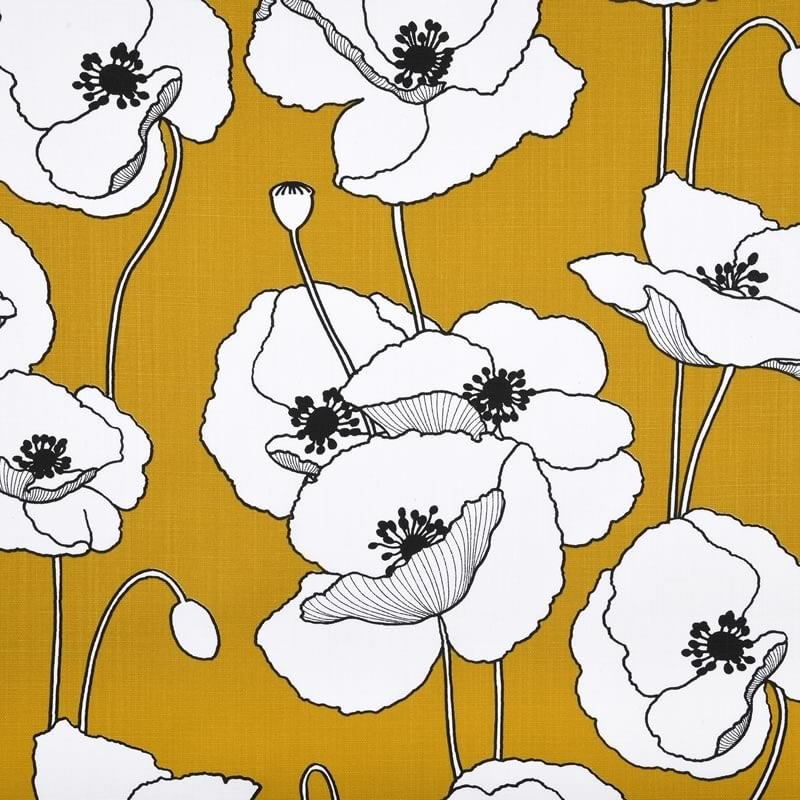 Tissu Coton 100% Au Mètre - 1m X 155cm, Jaune, Certifié Oeko-Tex, Idéal Couture Débutants, Ameublement