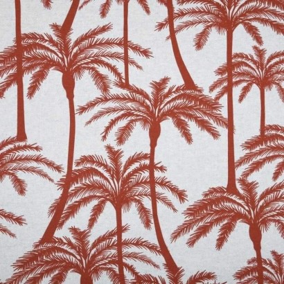 Toile Savoie enduite épaisse ZABETH : Motifs palmier