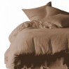 Housse de couette DILI voile de coton - Haomy - Tabac