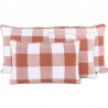 Housse de coussin PALMA lin lavé HAOMY - Brick