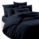 Housse de Couette Limy Encre – Lin Lavé et Coton – Marque Française Haomy
