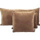 Housse de coussin New Delhi velours HAOMY - Tabac
