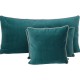 Housse de coussin New Delhi velours HAOMY - Peacock