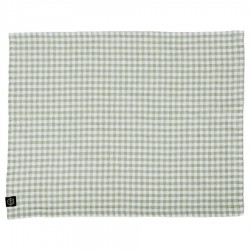 Serviette de Table PIANA Lin Lavé et coton à Carreaux par Haomy