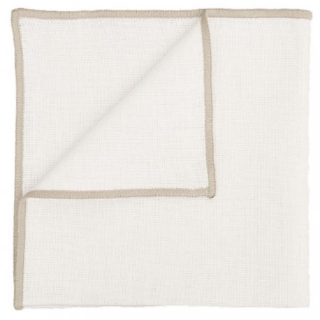 Serviette de Table CORTE en Lin Lavé et Coton – Haomy : Blanc