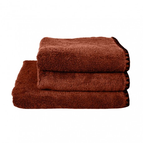 Serviettes de bain éponge ISSEY - Brick