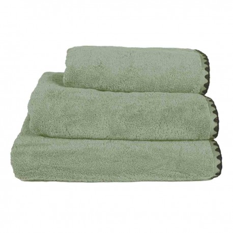 Serviettes de bain éponge ISSEY - Amande
