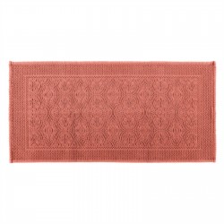 Tapis de bain KYMI en coton jacquard - Haomy - BOIS DE ROSE