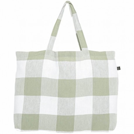 Cabas Palma lin lavé - Sac Haomy : Amande