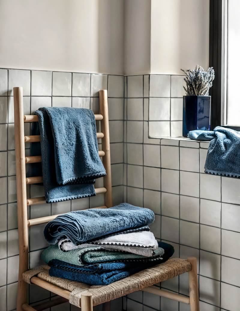 Serviettes de bain en coton très épais - Modèle Issey par HAOMY